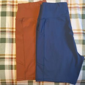 2 pair AE bike shorts